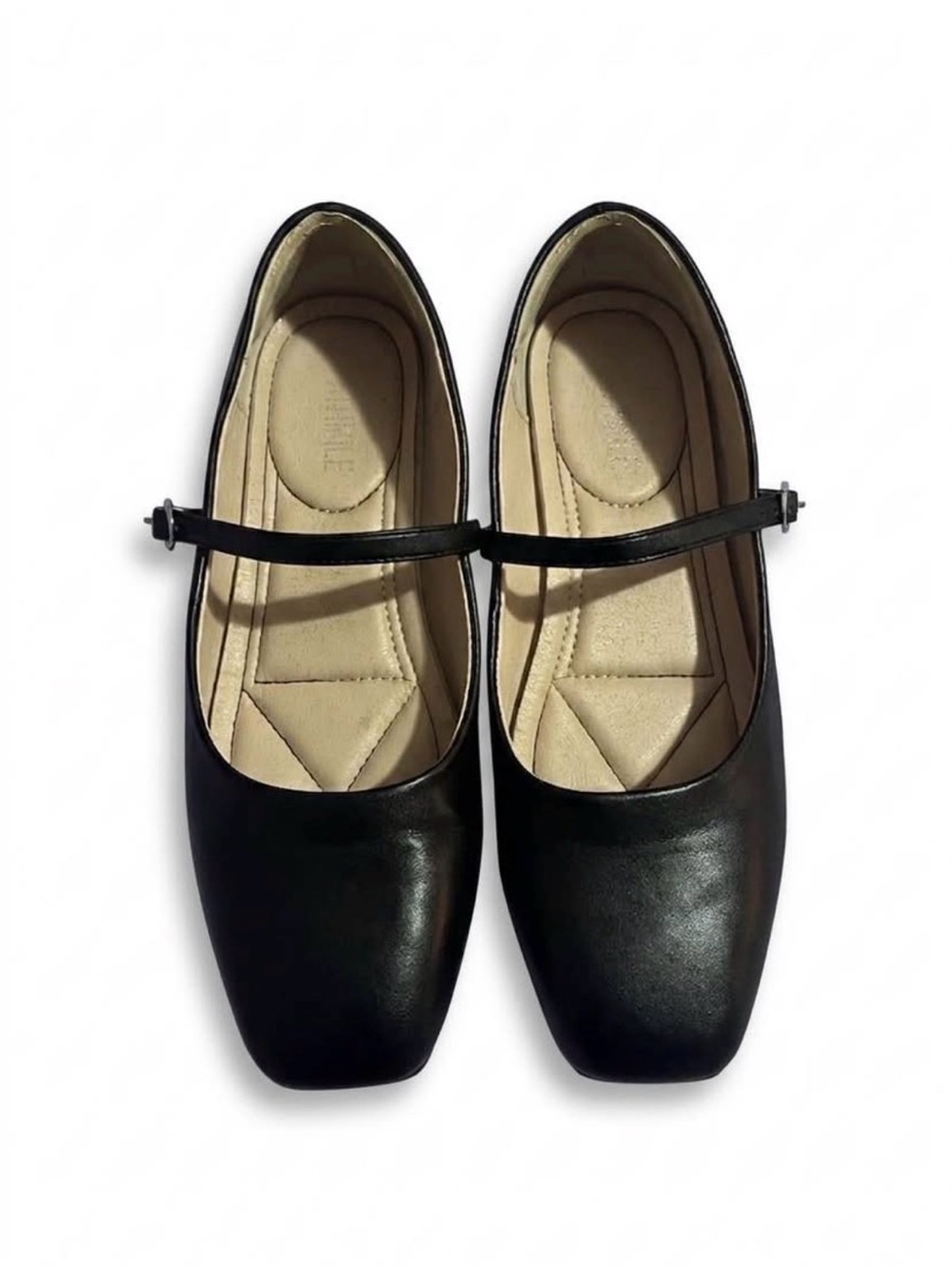 Classic Black Mary Jane Flats - Cushioned Women's Shoes